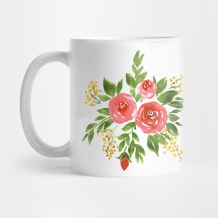 Floral composition with roses Mug